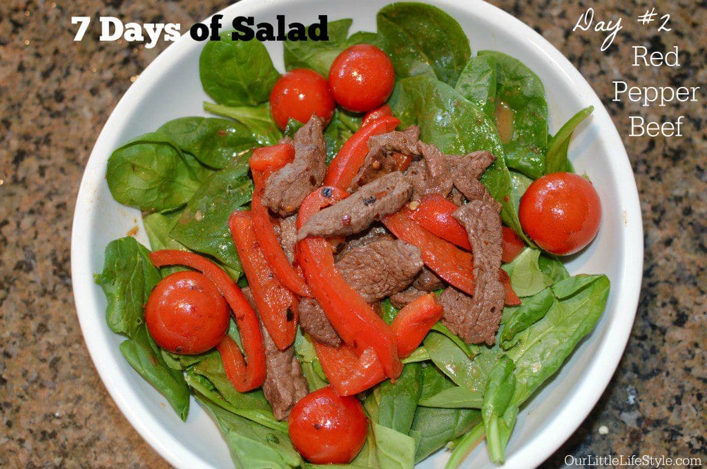 7 Days of Salad - Day 2 - Dinner via www.OurLittleLifeStyle.com