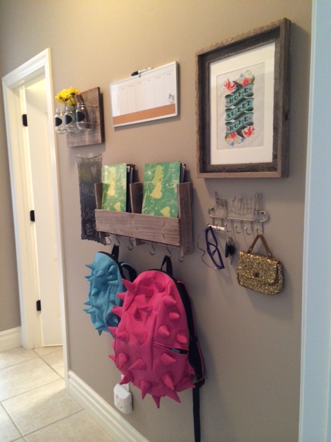 Wall makeover via www.OurLittleLifeStyle.com