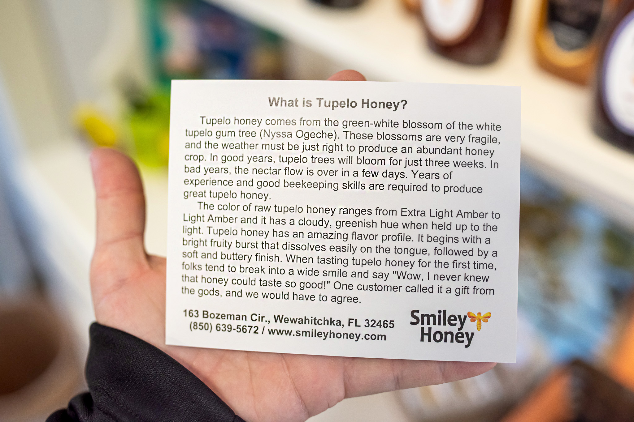 where is tupelo honey made