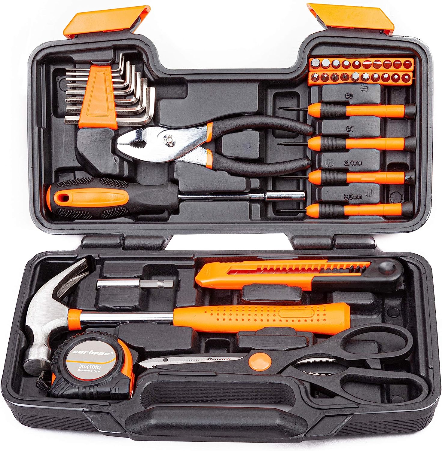 Photo of a black and orange Tool Kit for Airbnb