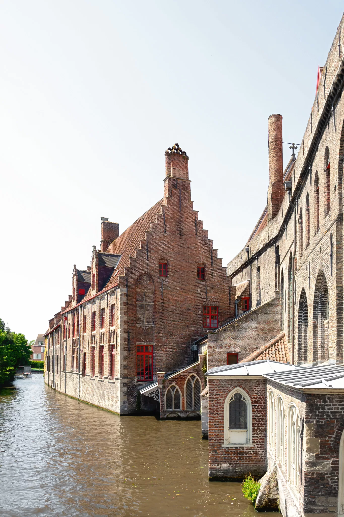 Bruges historic architecture along the canals