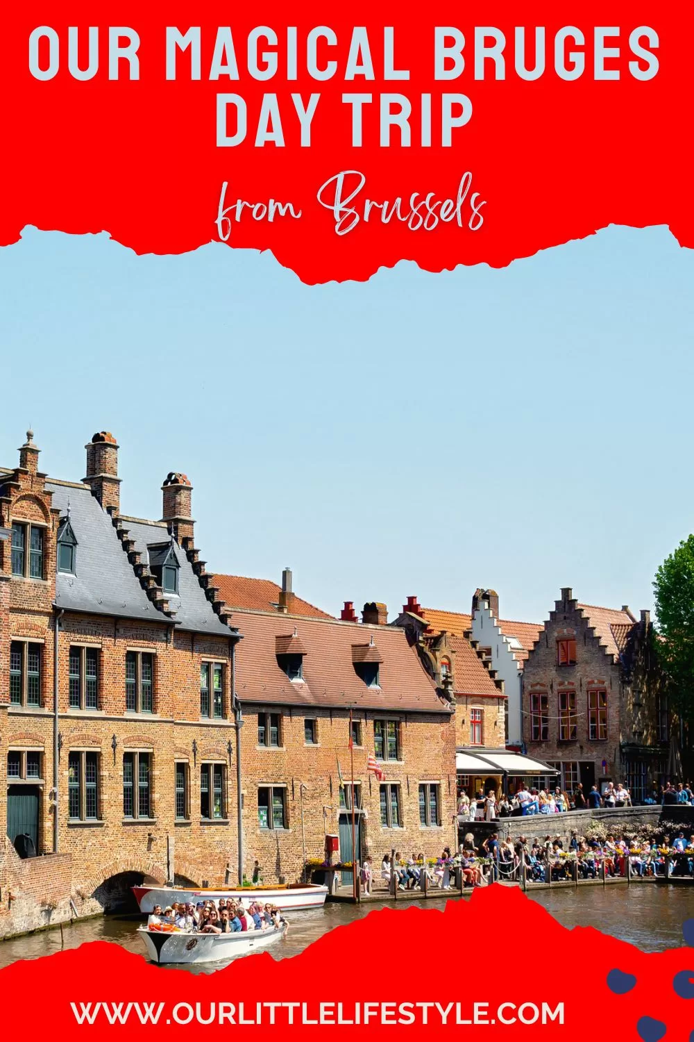 Brussels Train Trip to Bruges Pinterest Pin