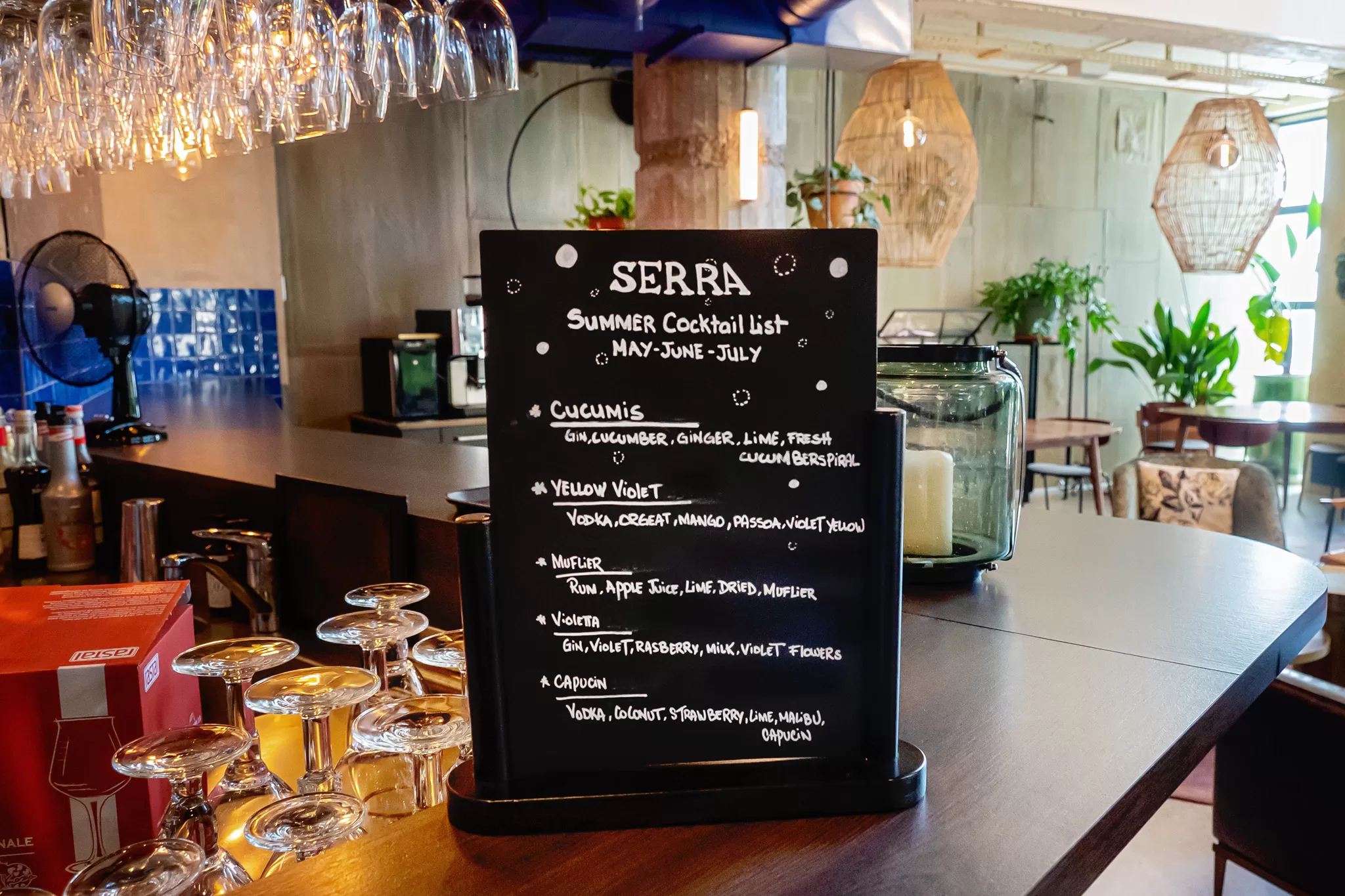 Drink Specials at Serra restaurant at the Hotel Indigo Brussels City in Belgium Europe