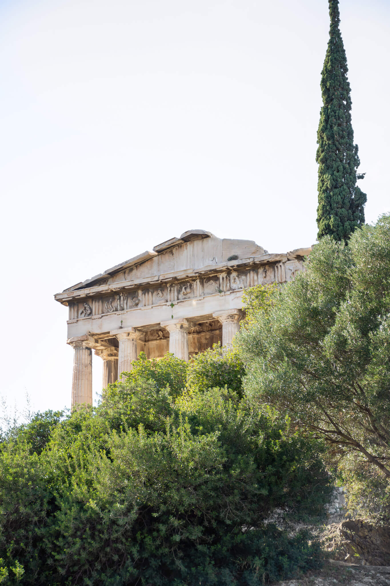 Temple in Athens at the Ancient Greek Agora