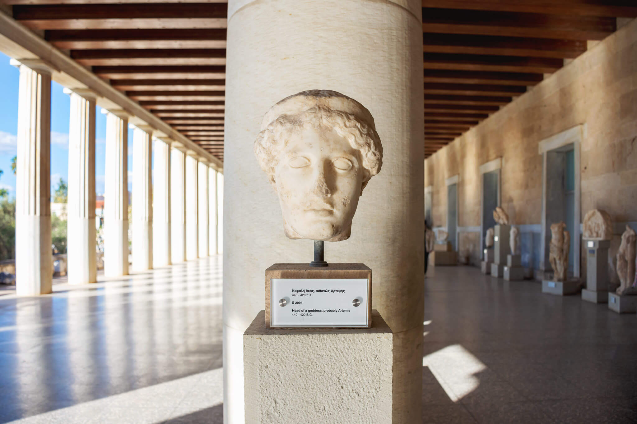 Statue at the Agora of Ancient Athens Museum