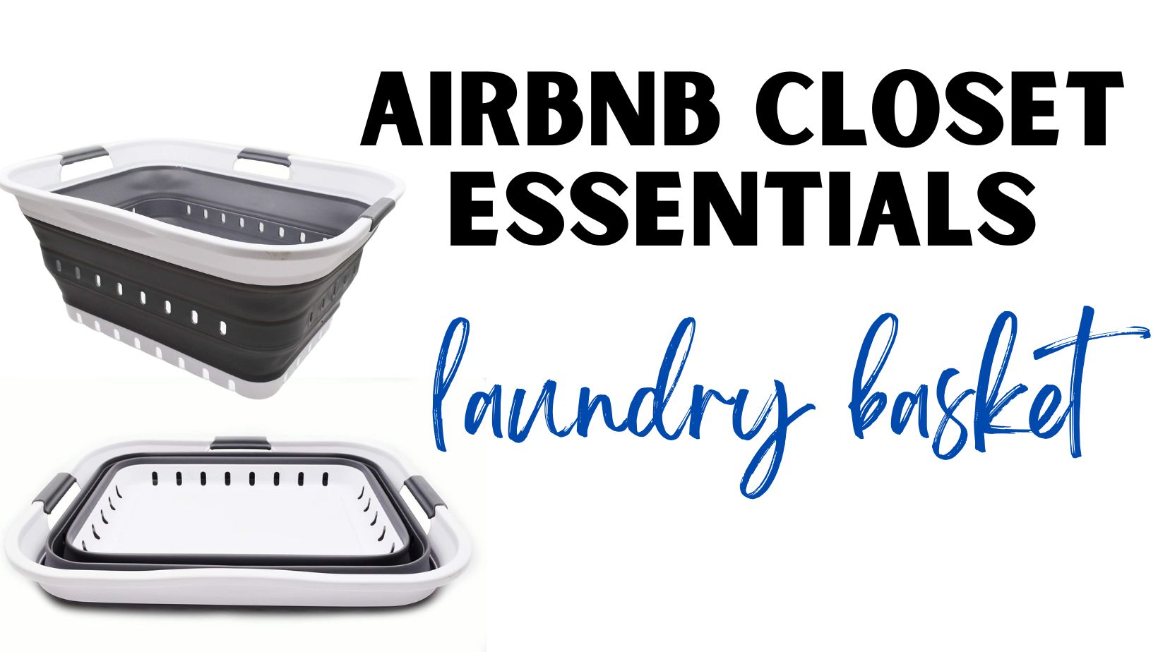 Airbnb Closet Collapsible Laundry Baskets