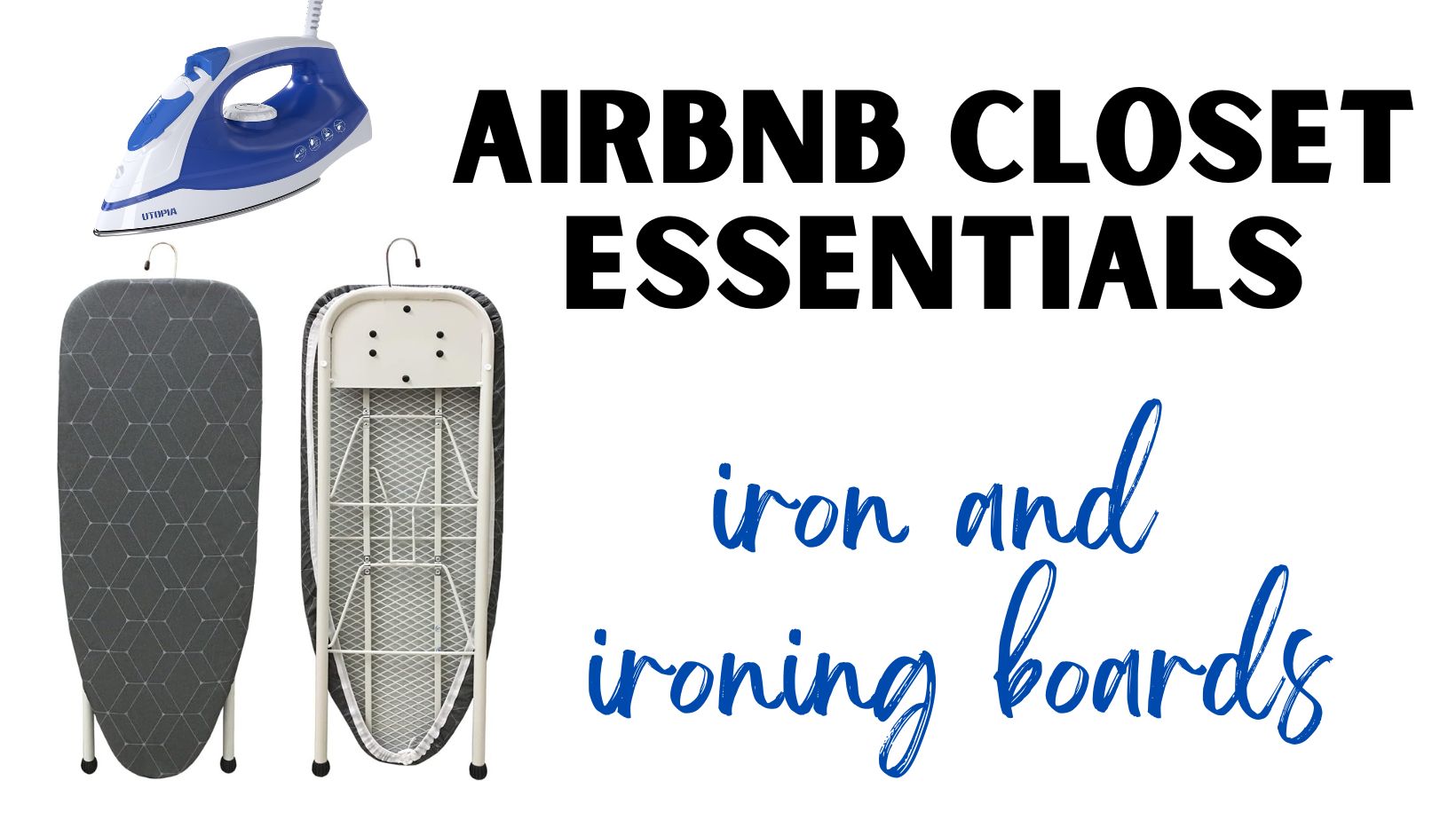 Airbnb Closet Irons and Ironing Boards