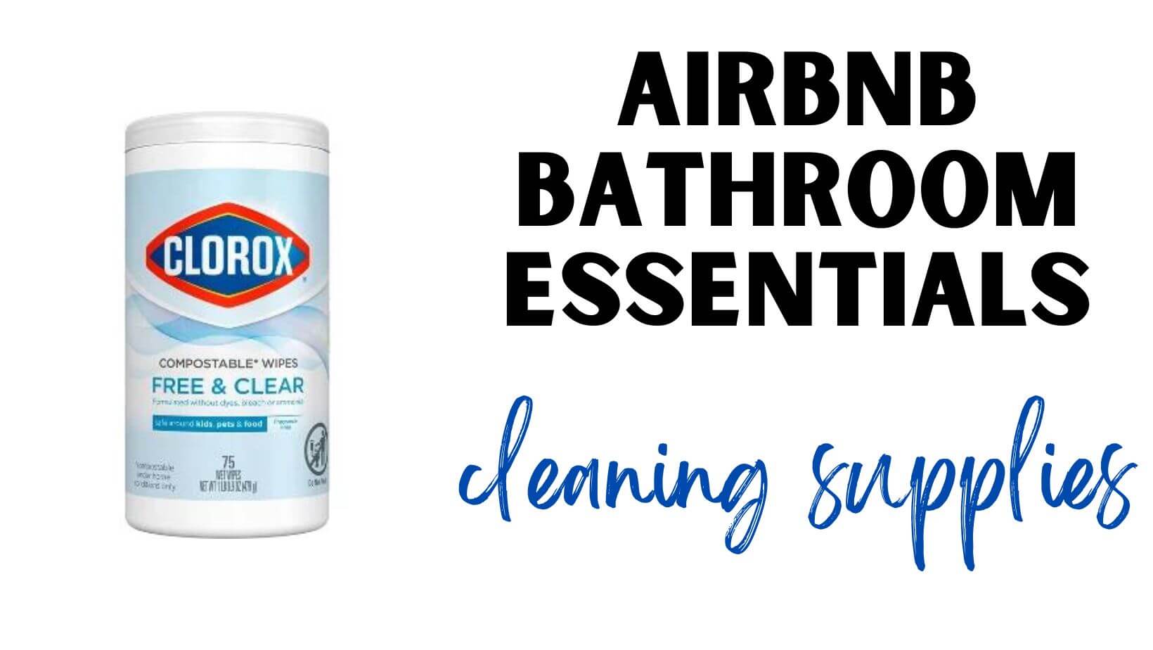 Airbnb Bathroom Essentials Cleaning Supplies