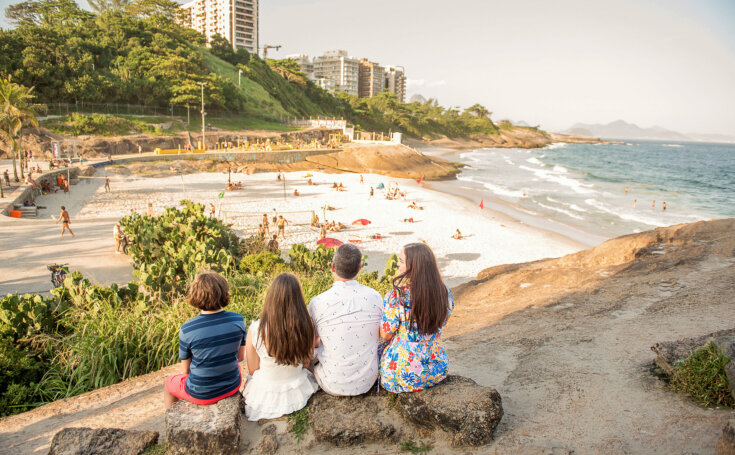 Family photos in Rio