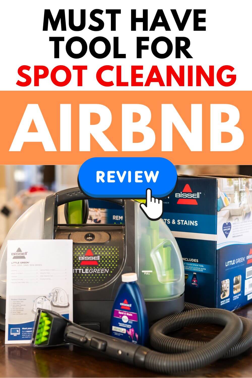 Best Upholstery Cleaner Portable Bissell Little Green Airbnb Review