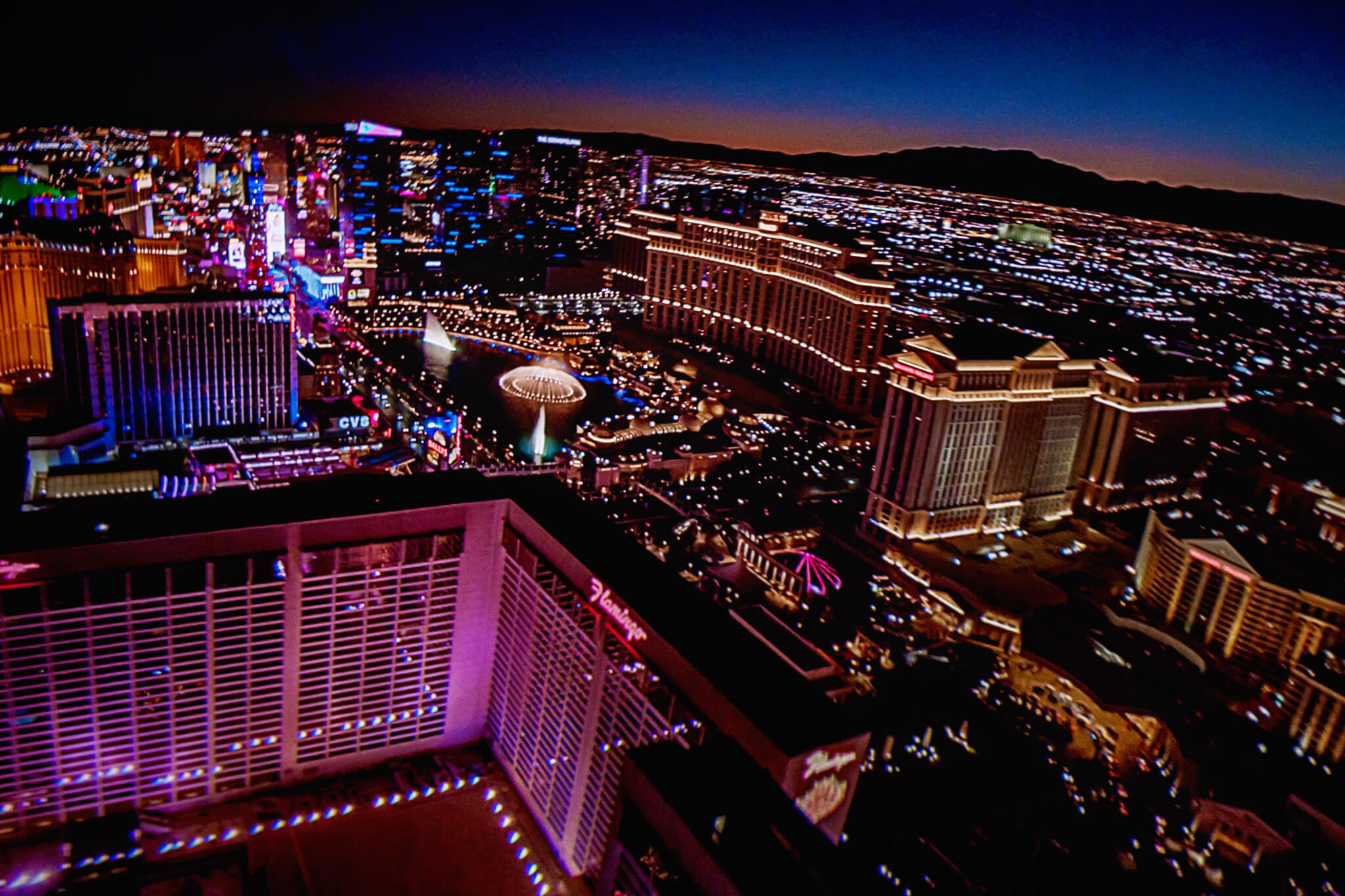 View of Las Vegas at Flyover Las Vegas