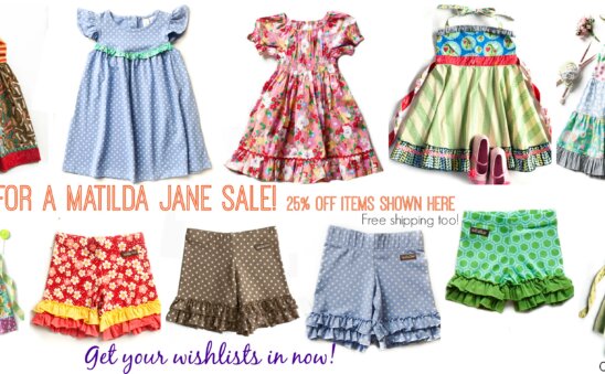 Matilda Jane Sale via #OurLittleLifeStyle