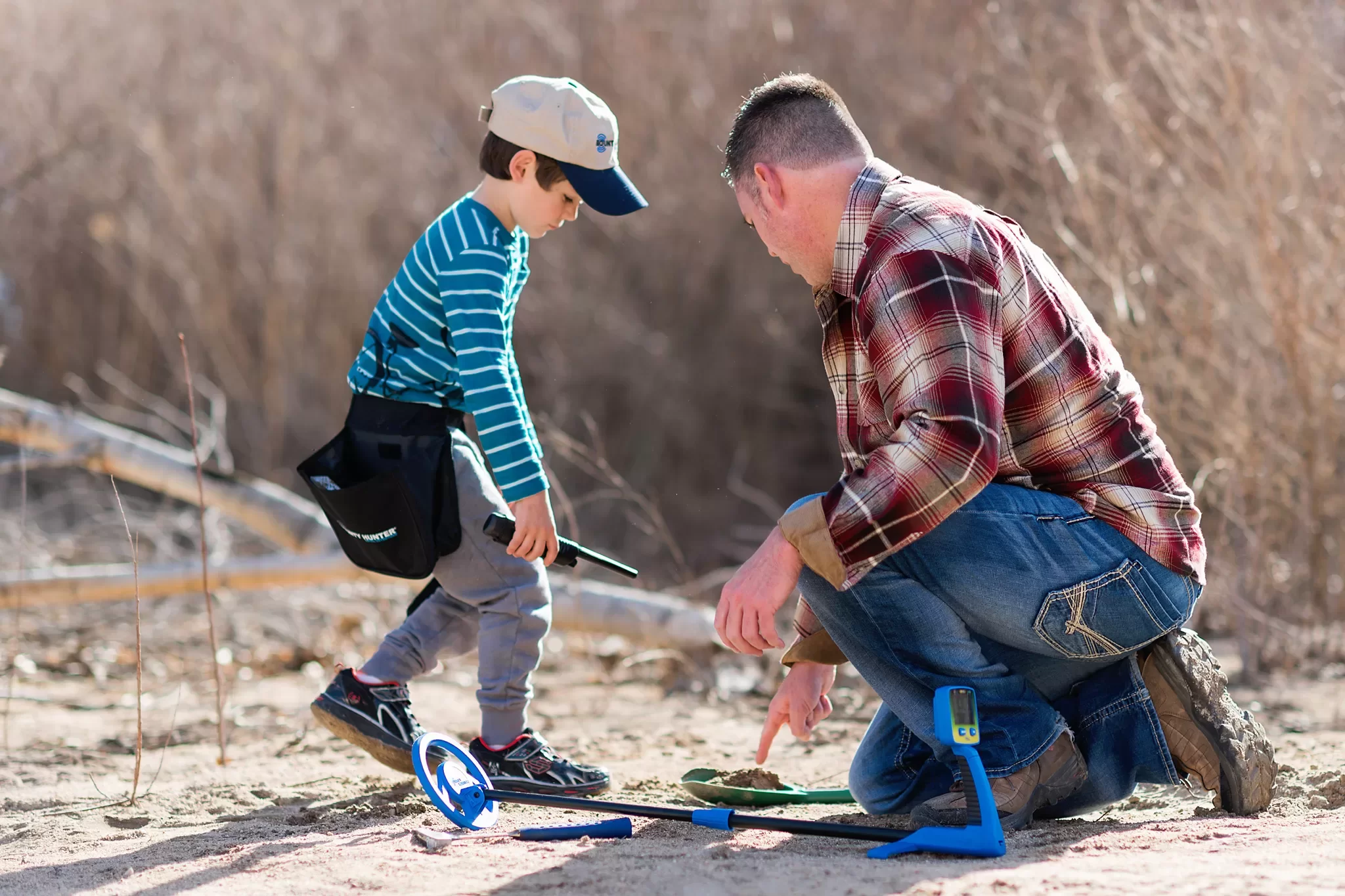 Little Kids Metal Detecting