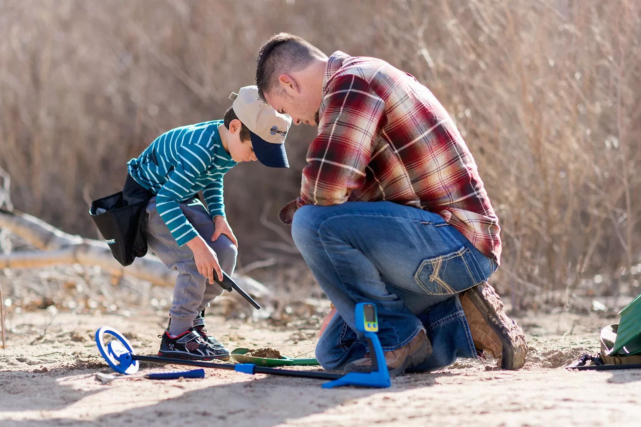 Young Kids Metal Detecting