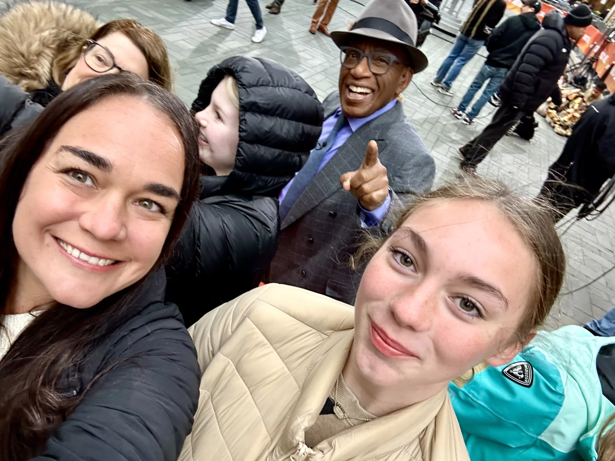 the today show in NYC. a selfie with Al Roker