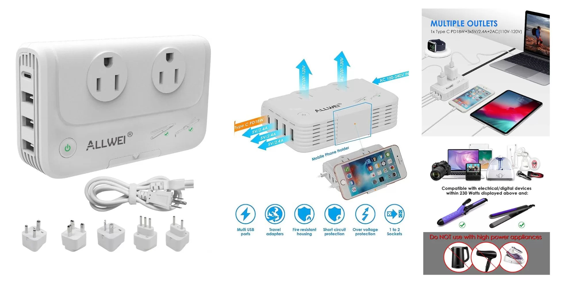 This blog is about a Europe Packing List focusing on extra essentials.  The image is of an electrical converter by All Wei.  