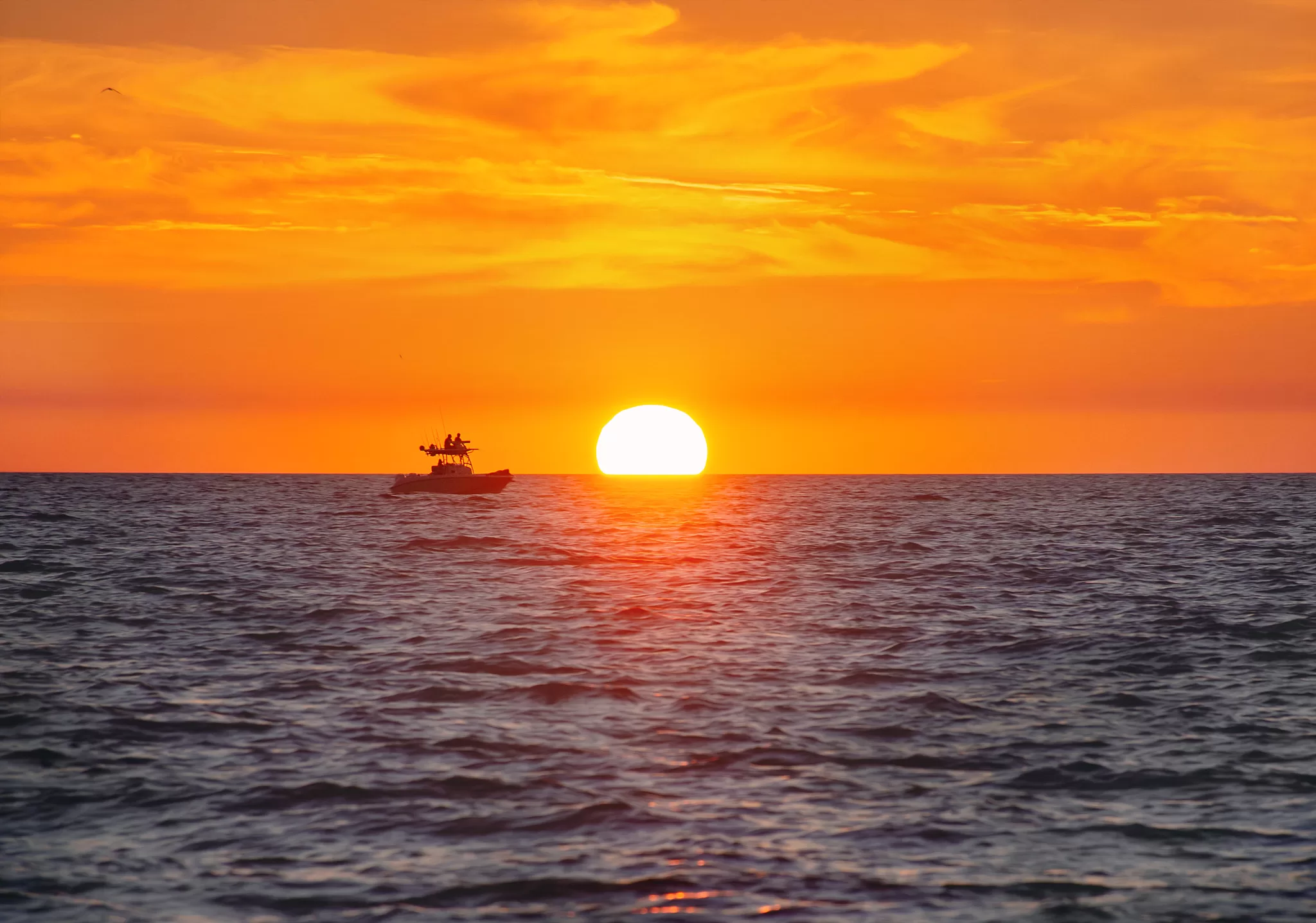 sunset in panama city beach