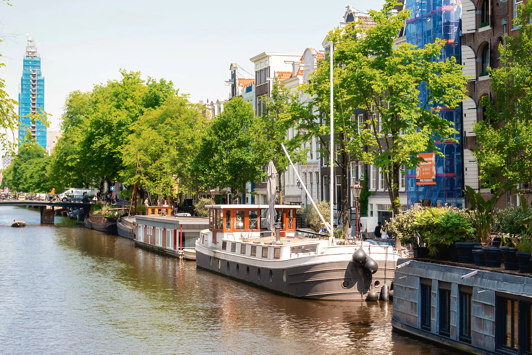 Houseboats in Amsterdam, Netherlands. This blog post shares fun things to do in Amsterdam.