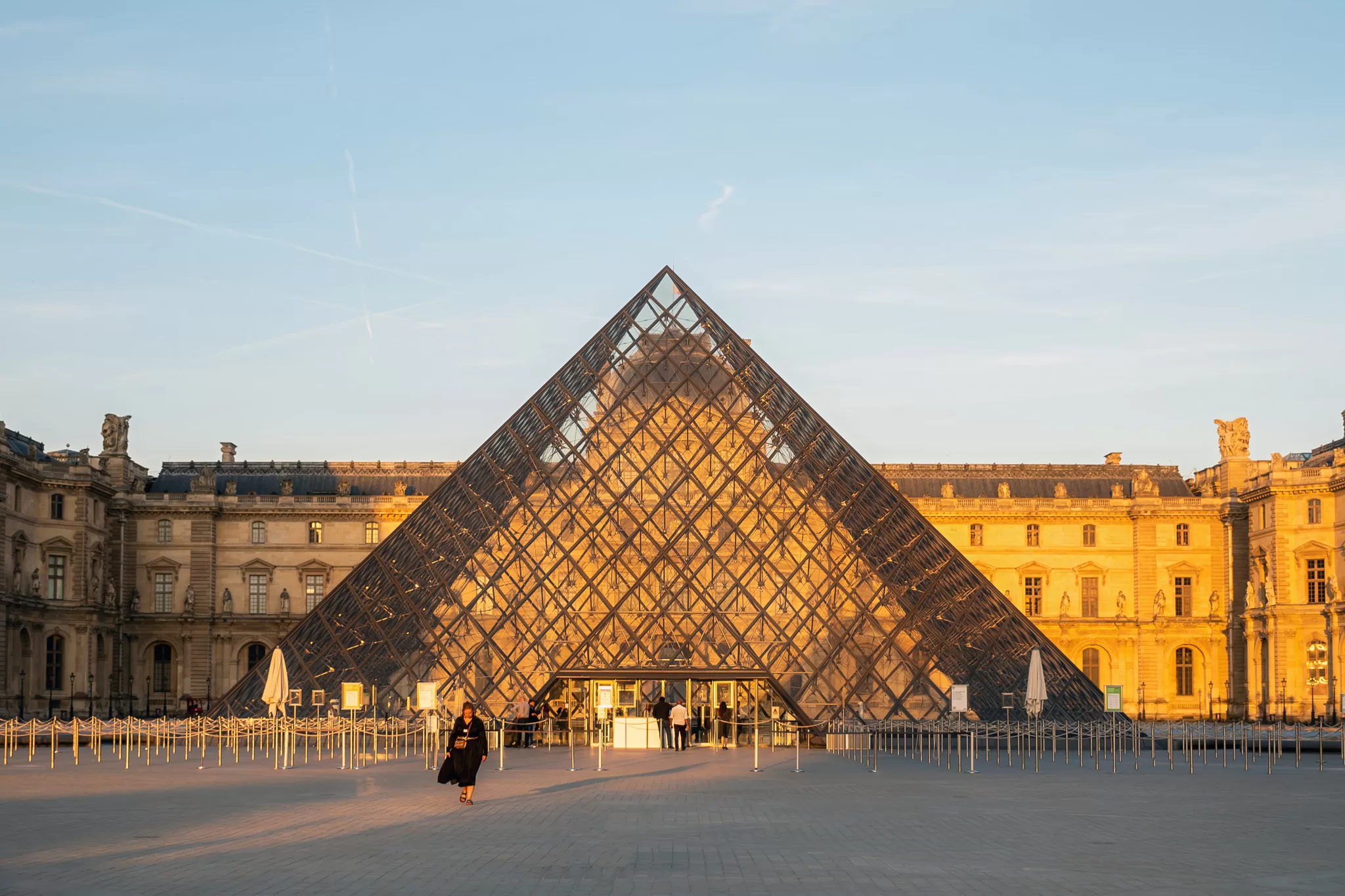 The Louvre Paris at Sunset