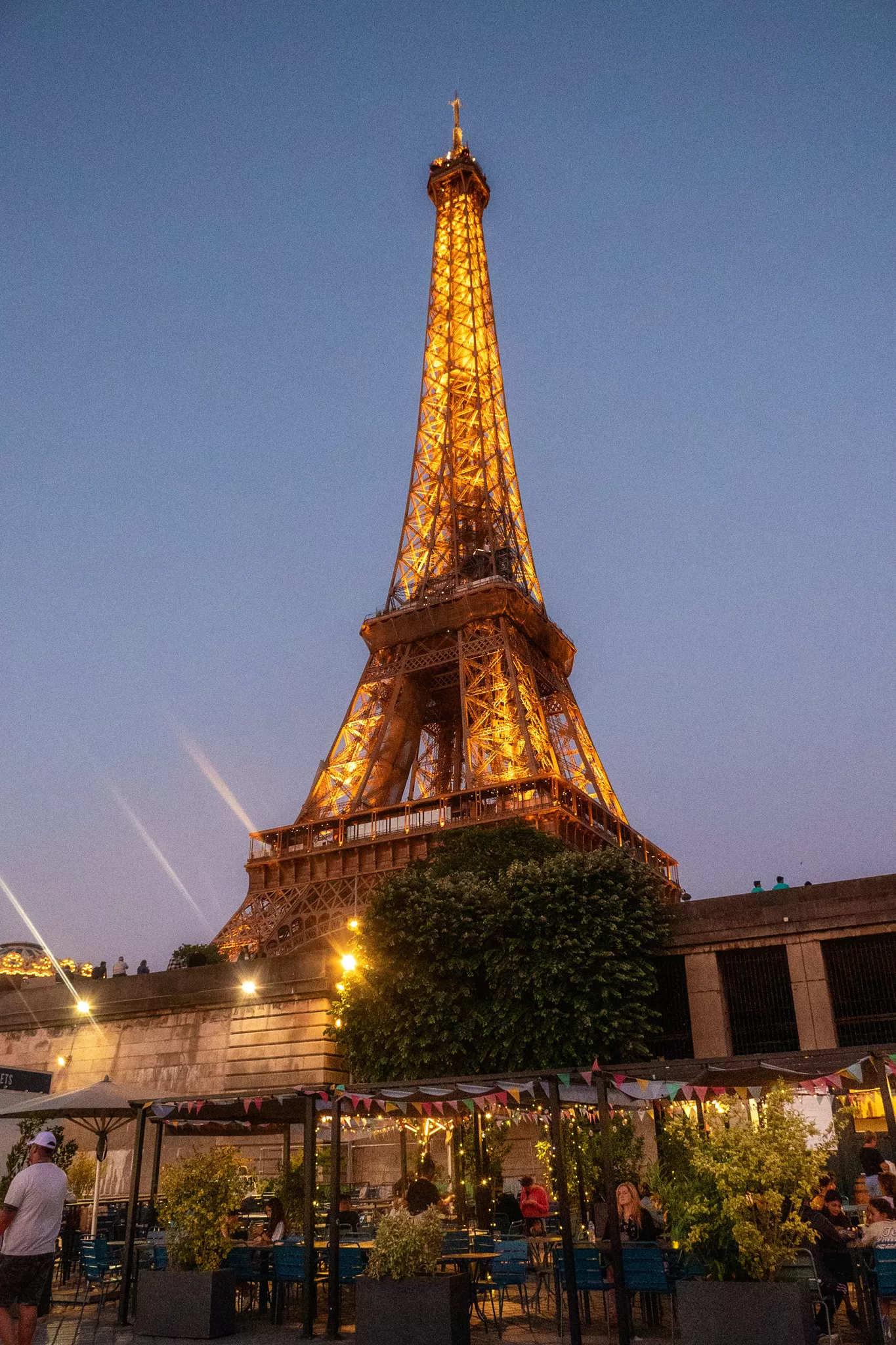 A view of the Eiffel Tower taken before our Seine River Night Cruise Without Dinner