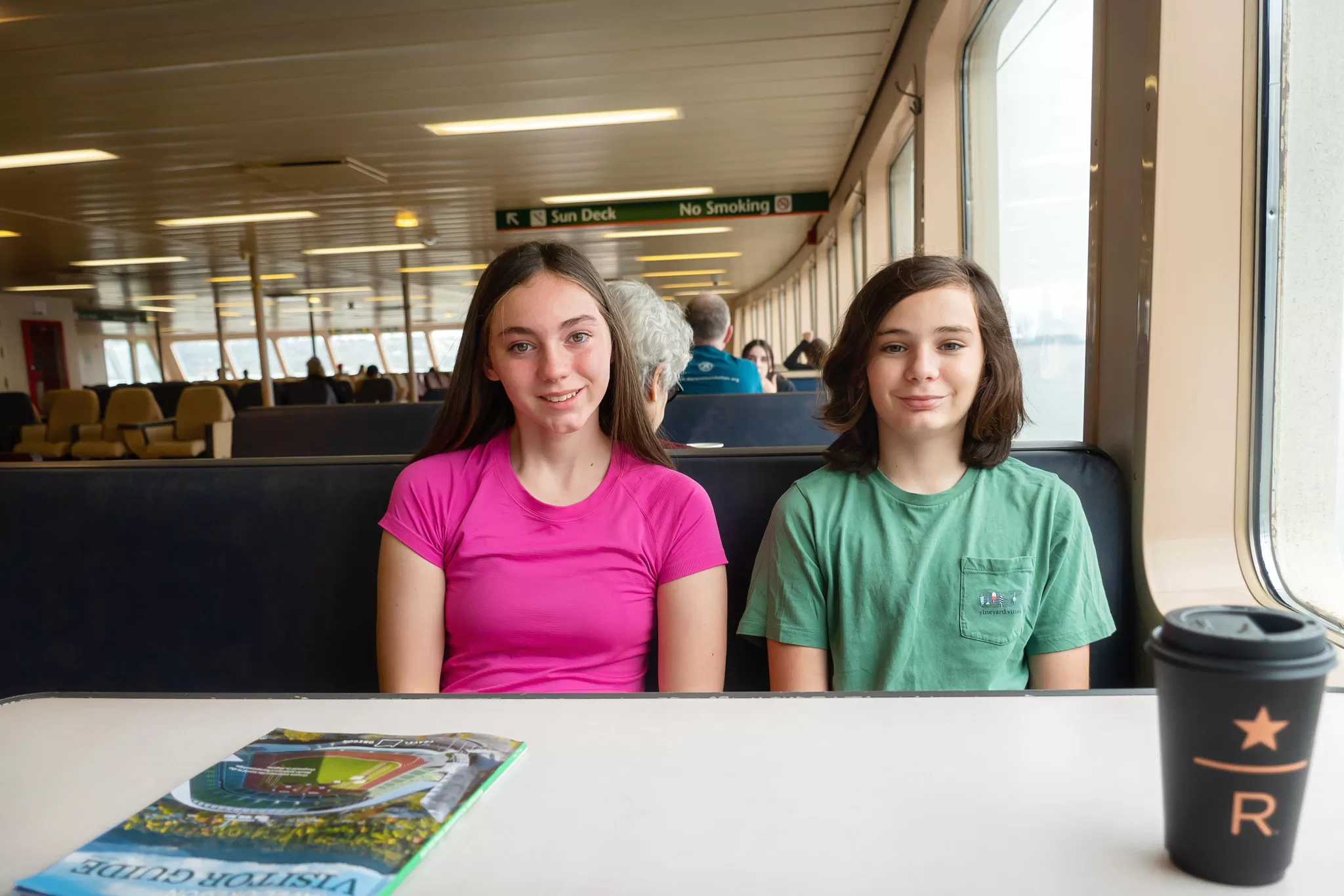 Bainbridge Ferry Inside tables