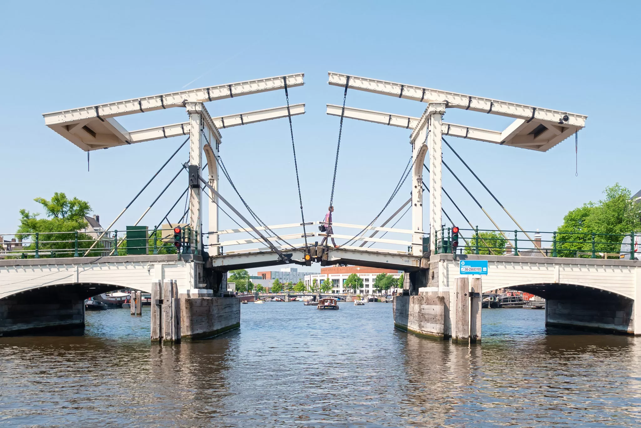 Skinny bridge Amstel River