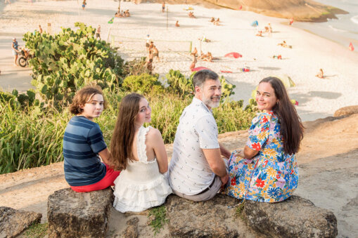 Family photos in Rio