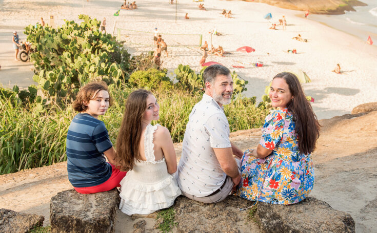 Family photos in Rio