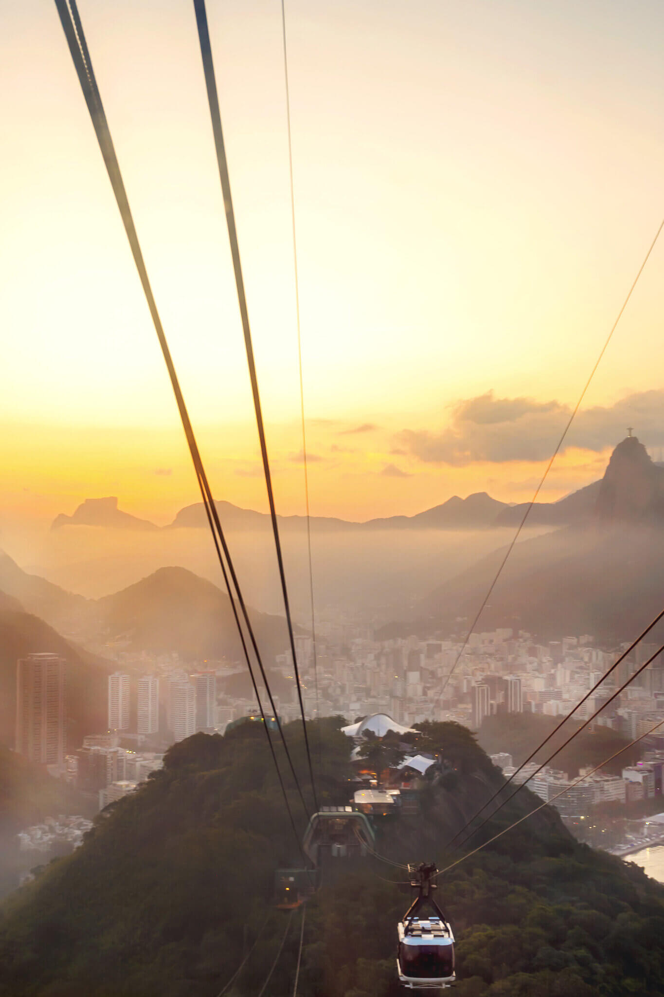Sunset view from Sugarloaf Mountain Rio de Janeiro 