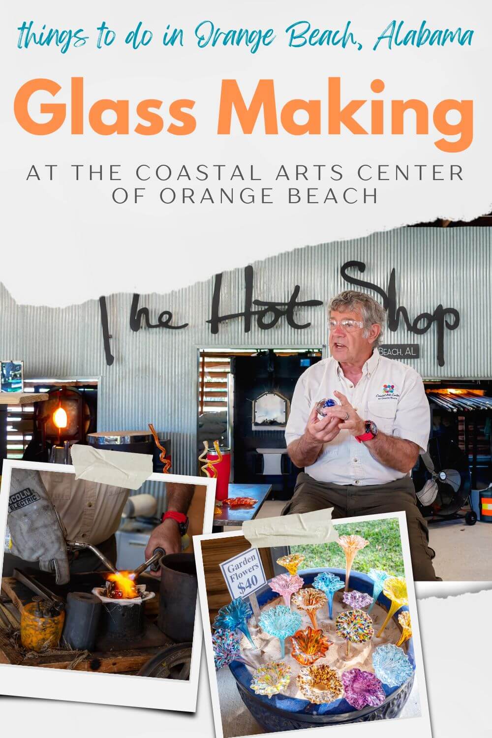 Glass Making & More at the Coastal Arts Center Of Orange Beach AL