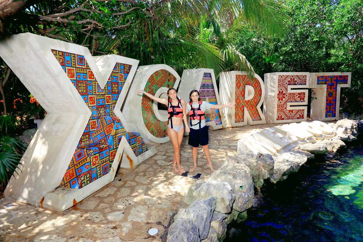 Family at Xcaret