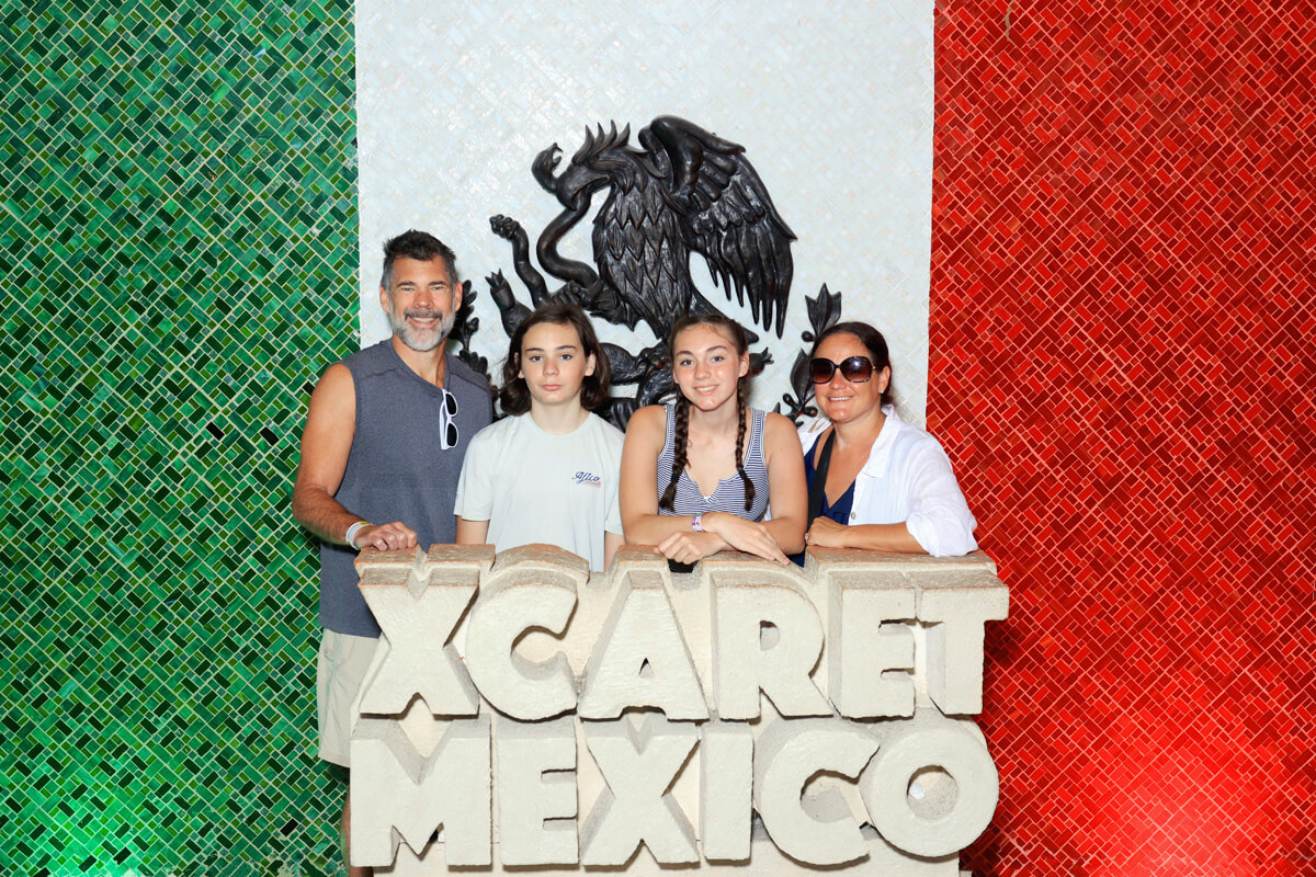 Family at Xcaret