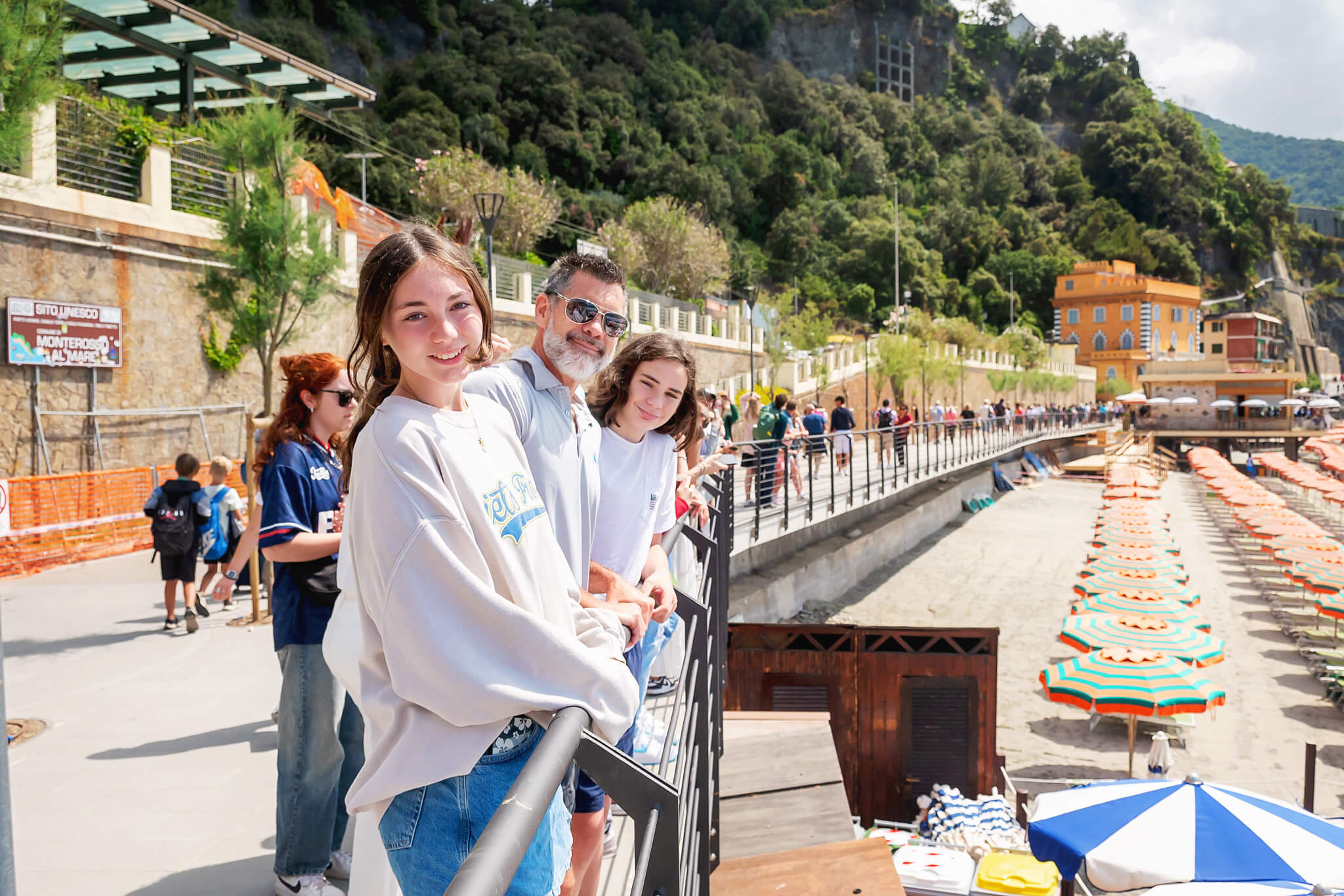 a family in monterosso