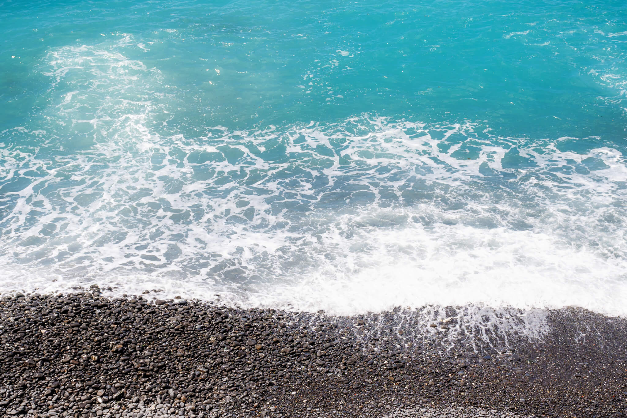 Blue water ater in Camogli Ligurian Sea