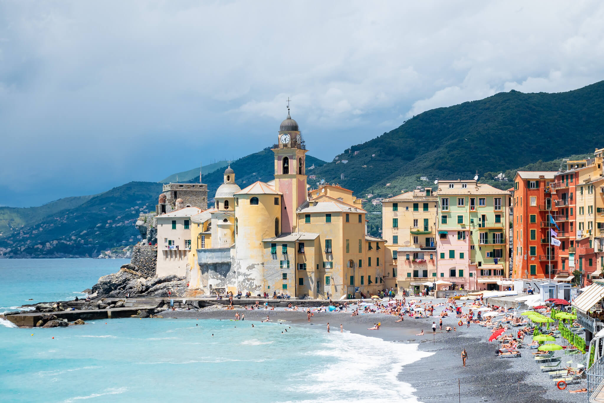 Old Church in in Camogli italy