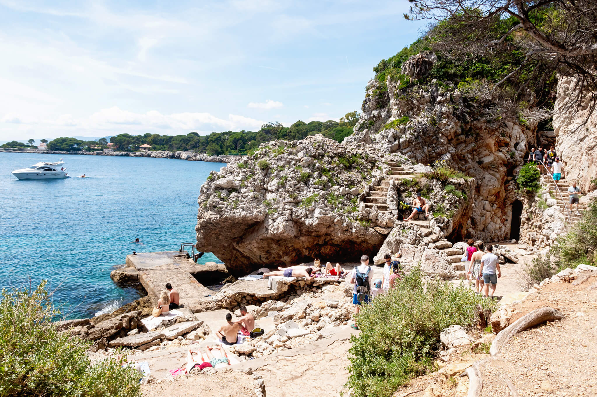 Beaches along the Cap d'Antibes Hike in Antibes France