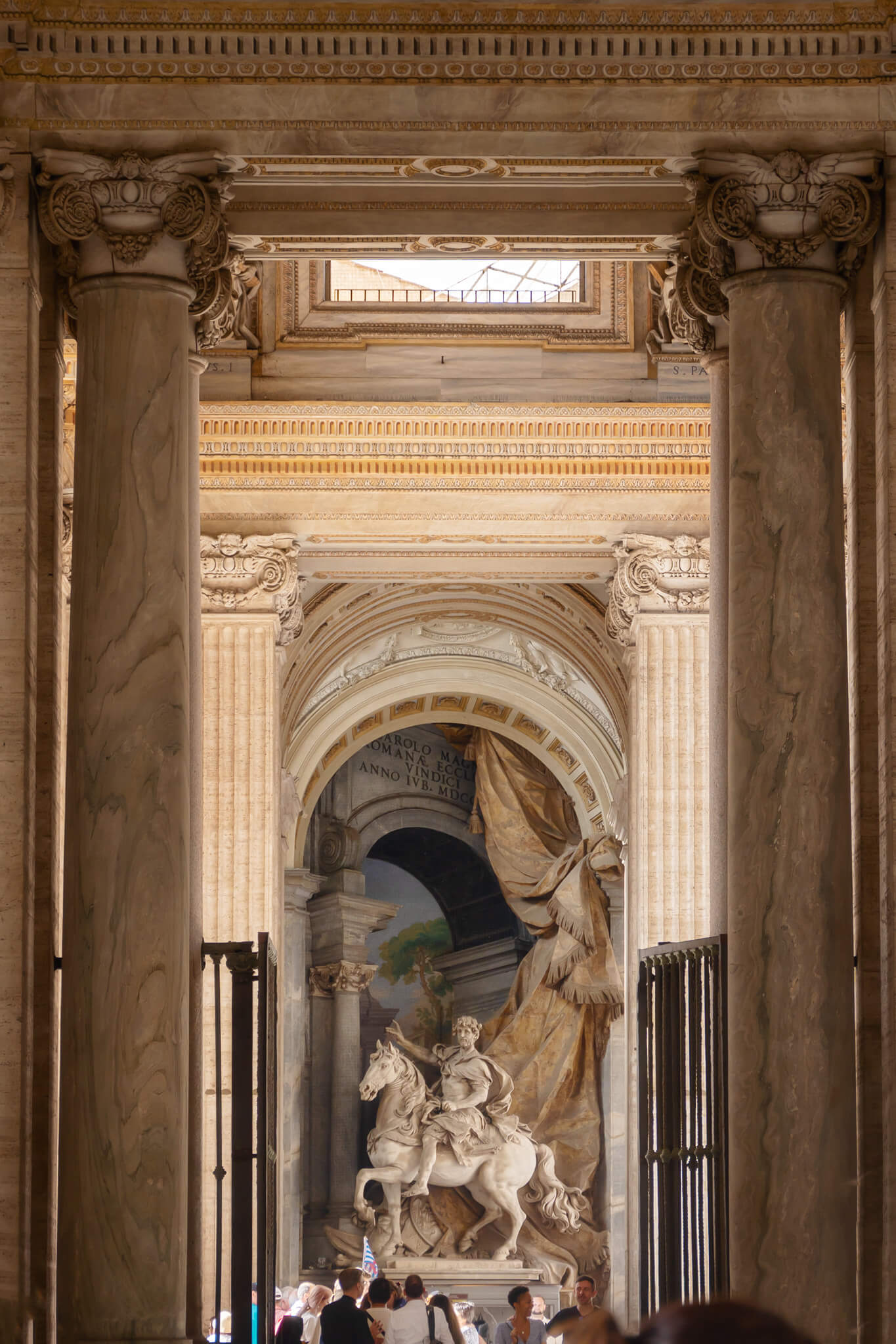 The entrance to St Peters Basilica Vatican City Rome