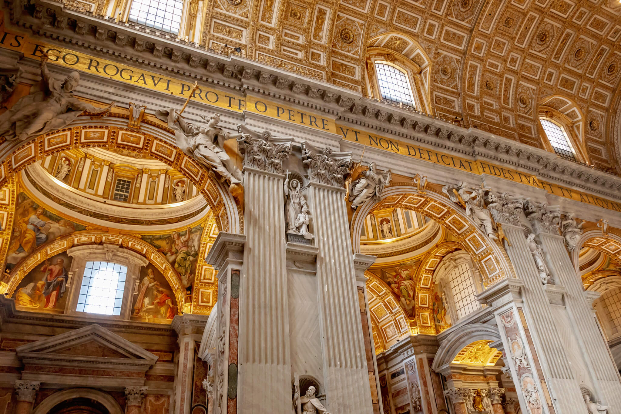 Inside of St Peters Basilica Vatican City Rome