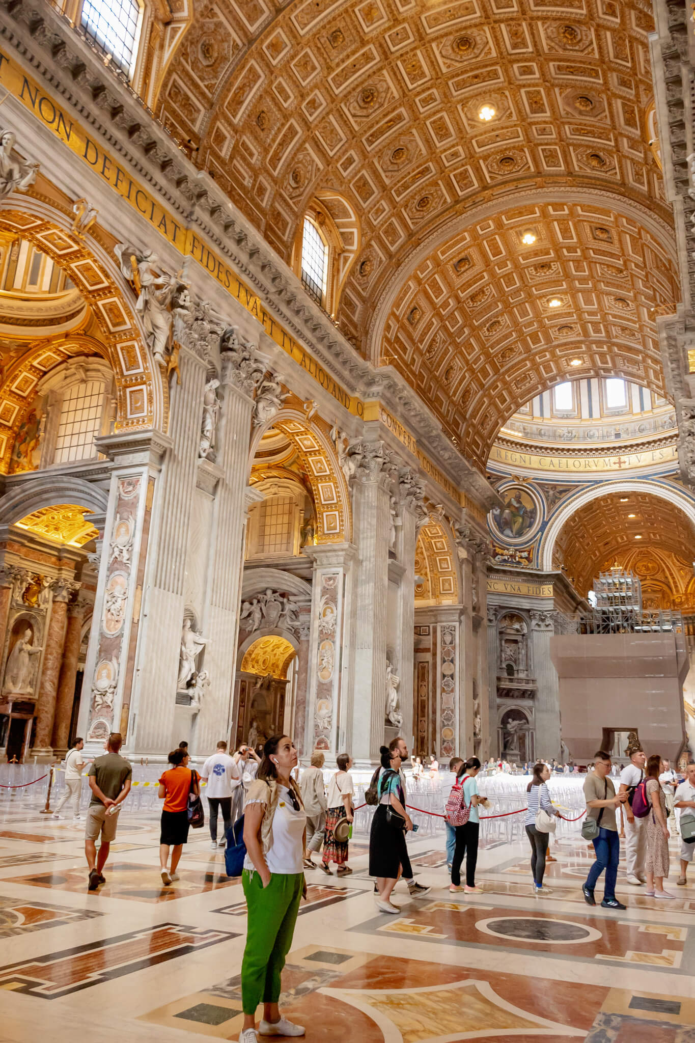 People of St Peters Basilica Vatican City Rome