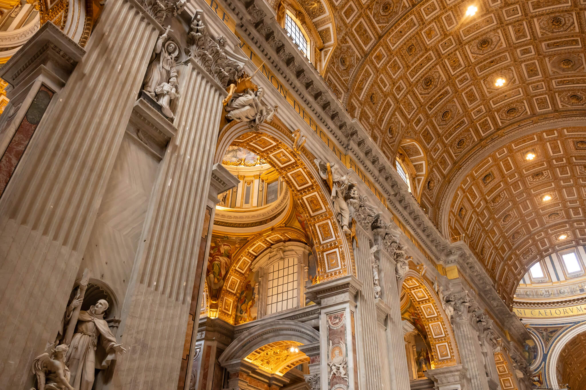 Inside of St Peters Basilica Vatican City Rome