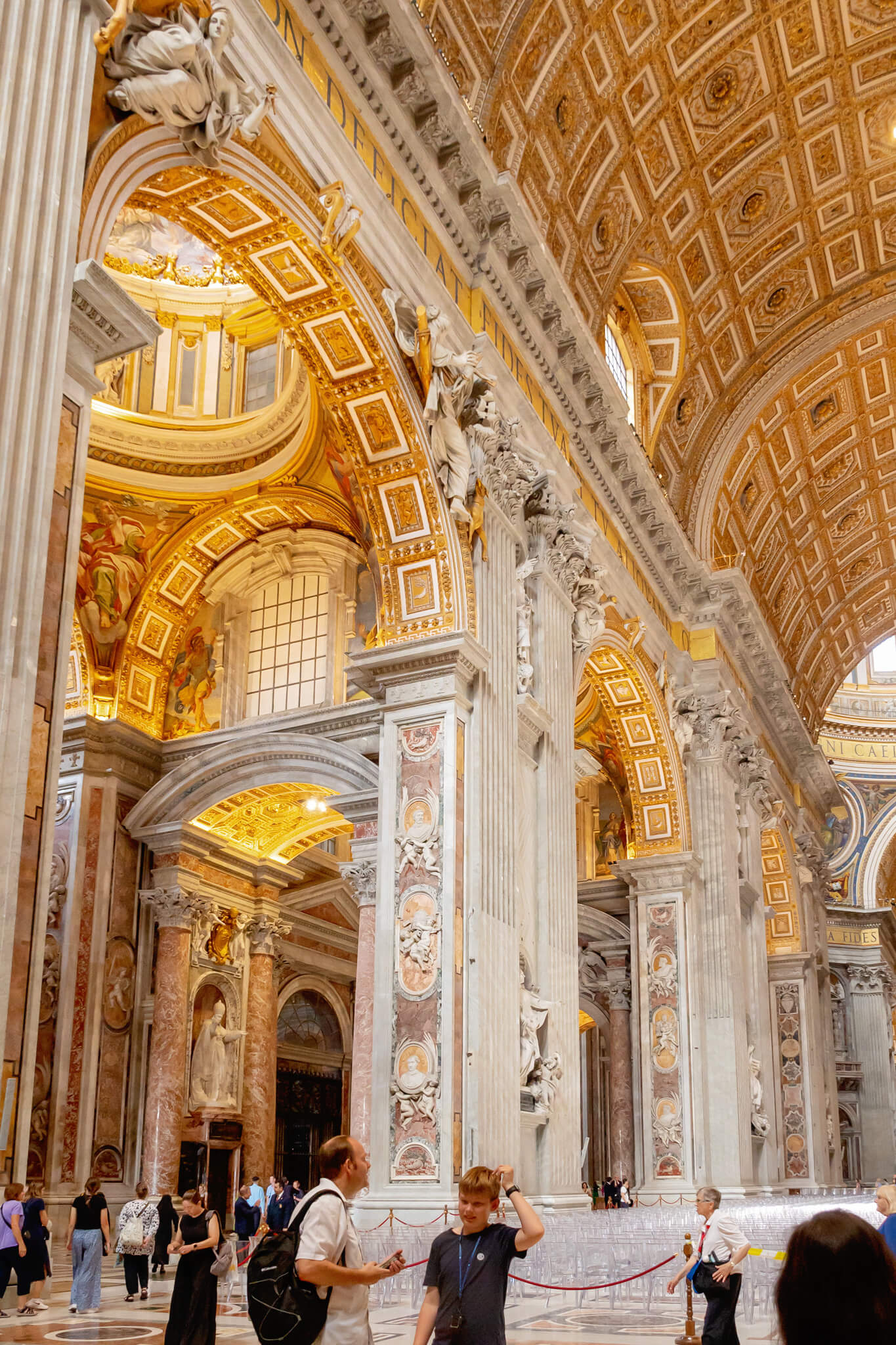 Inside of St Peters Basilica Vatican City Rome