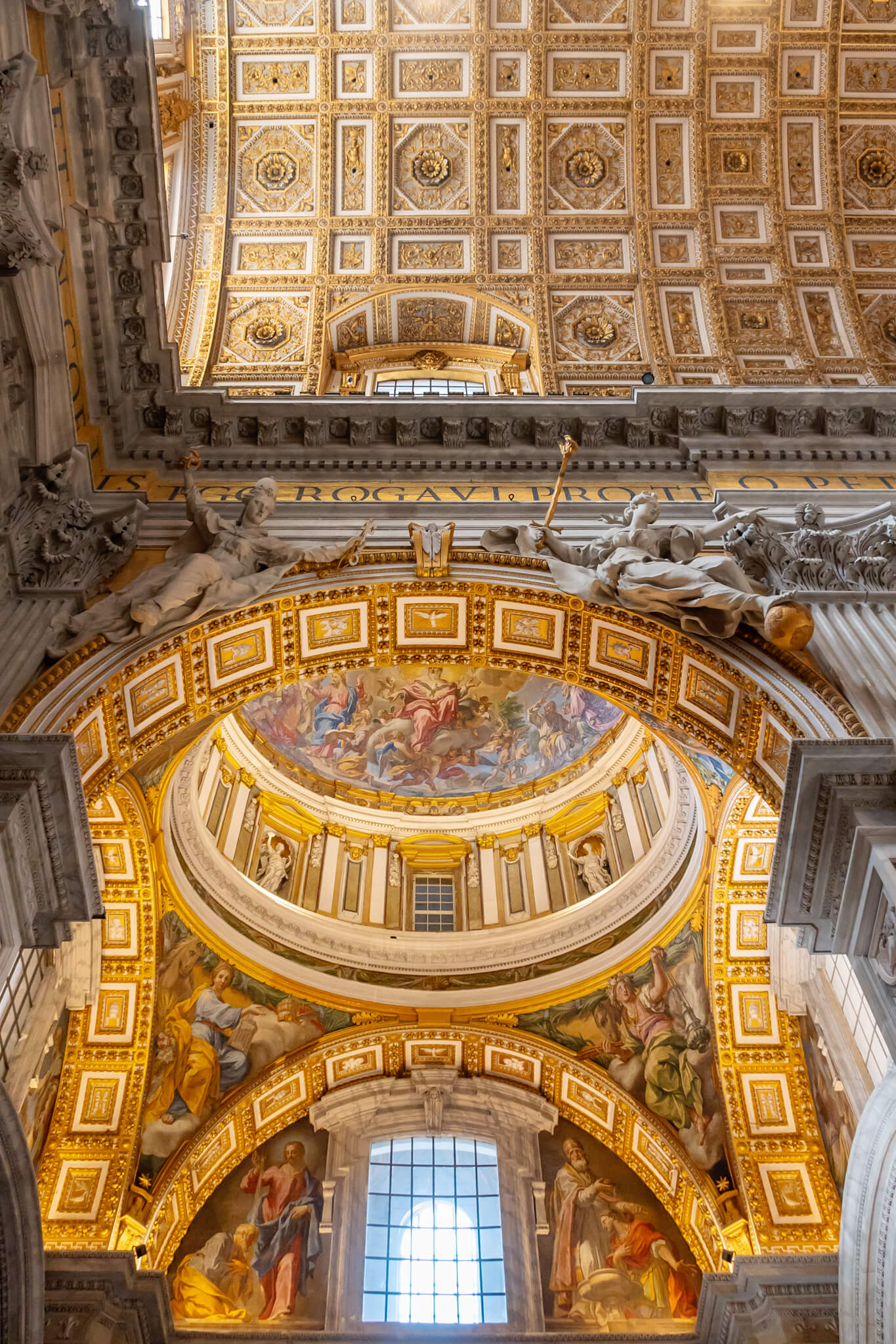 Inside of St Peters Basilica Vatican City Rome