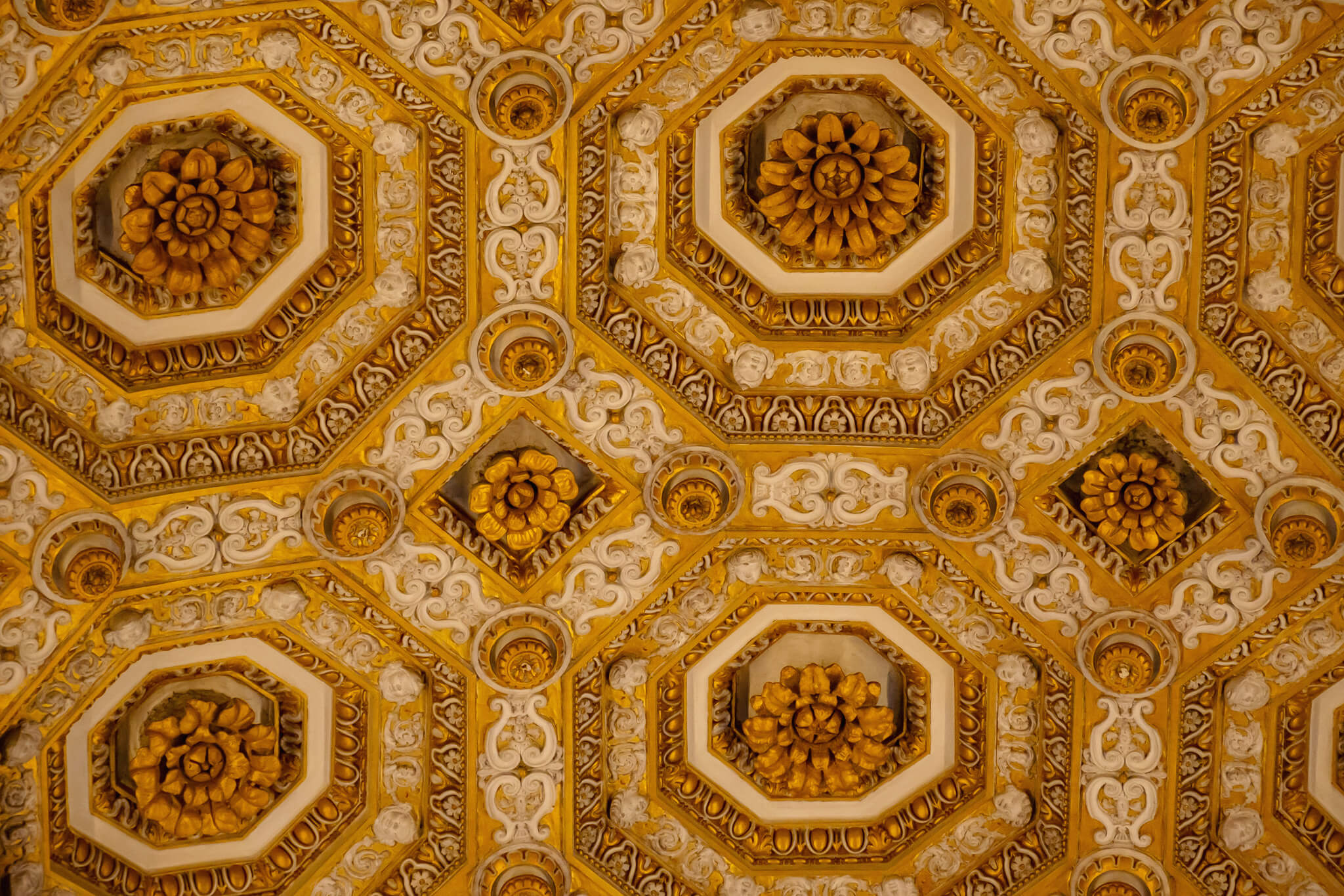 Ceiling of St Peters Basilica Vatican City Rome