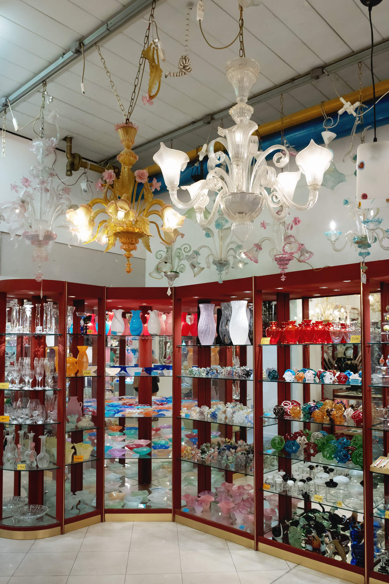 Murano Glass Gift Shop in Italy