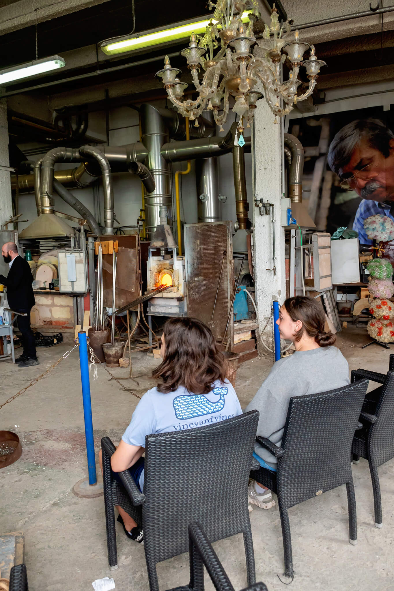 Gino Mazzuccato Murano Glass Blowing Demonstration Italy