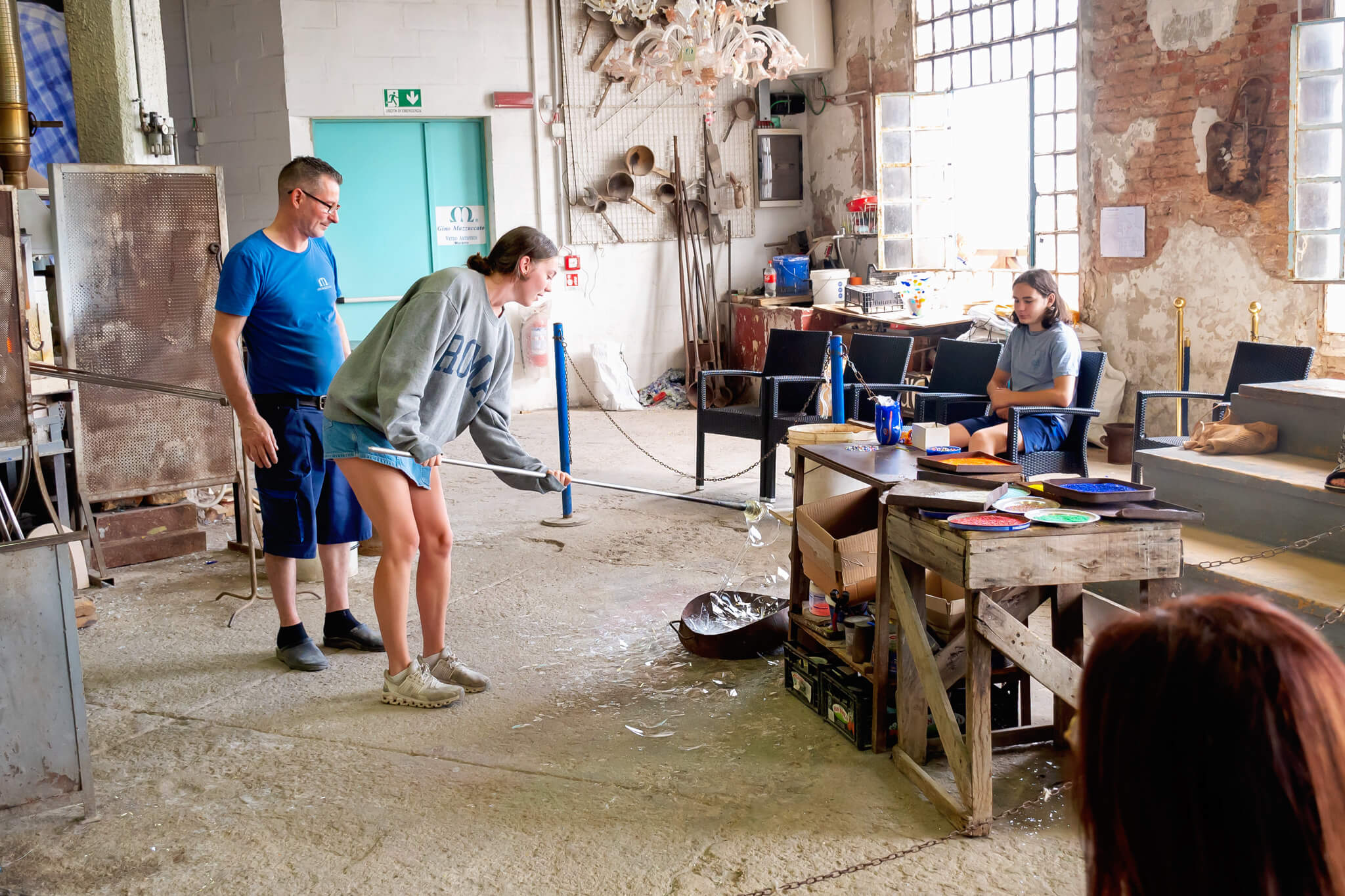 Gino Mazzuccato Murano Glass Blowing Italy