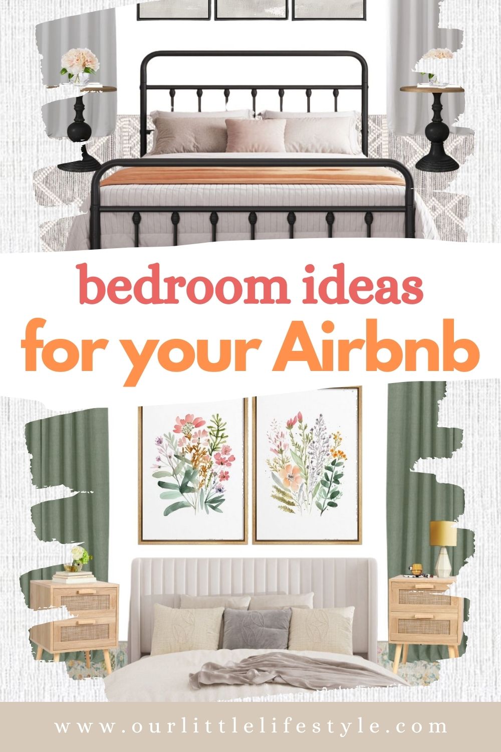 Wayfair Bedroom Design Ideas For Airbnb or Guest Room