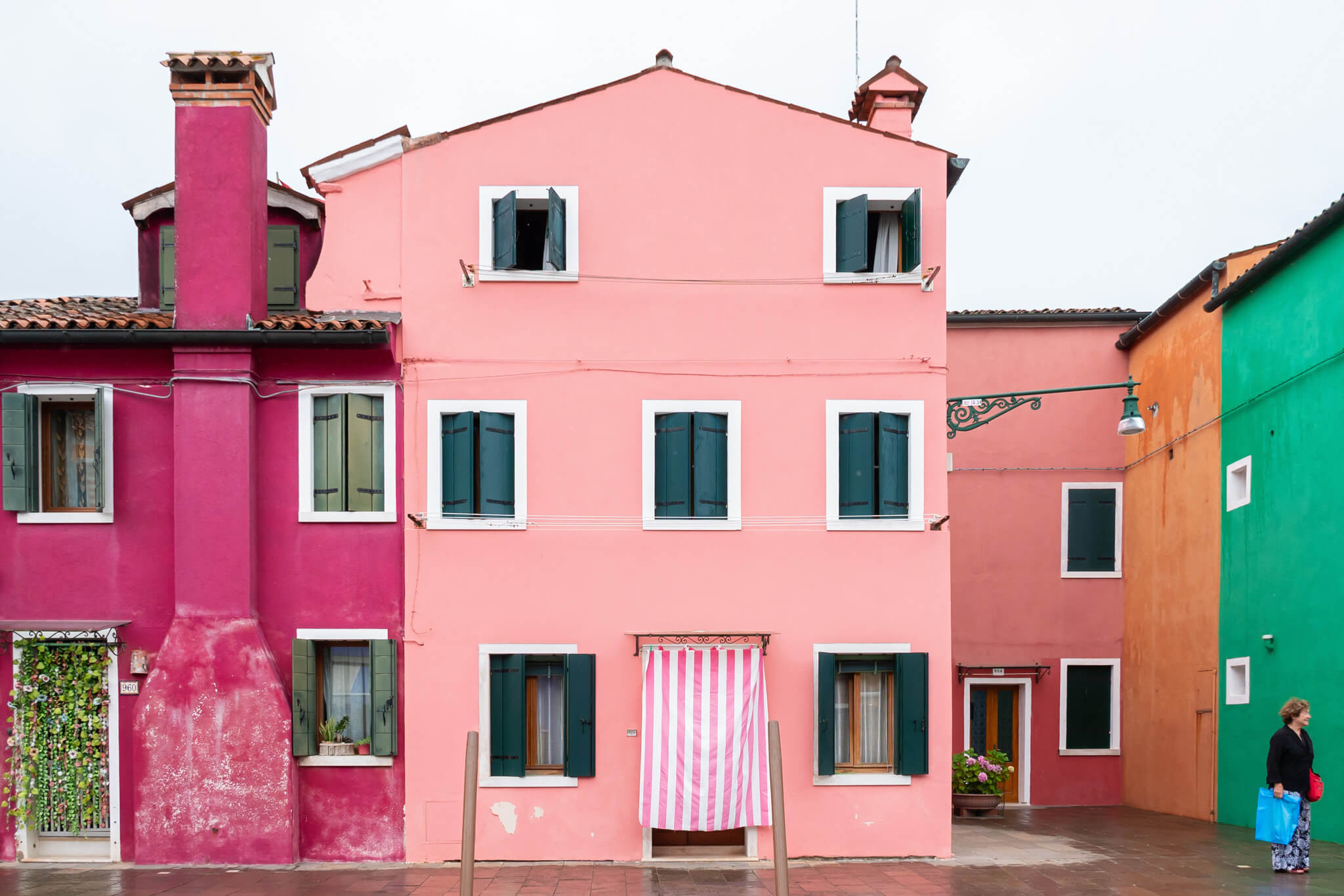 Colorful houses in Burano Italy