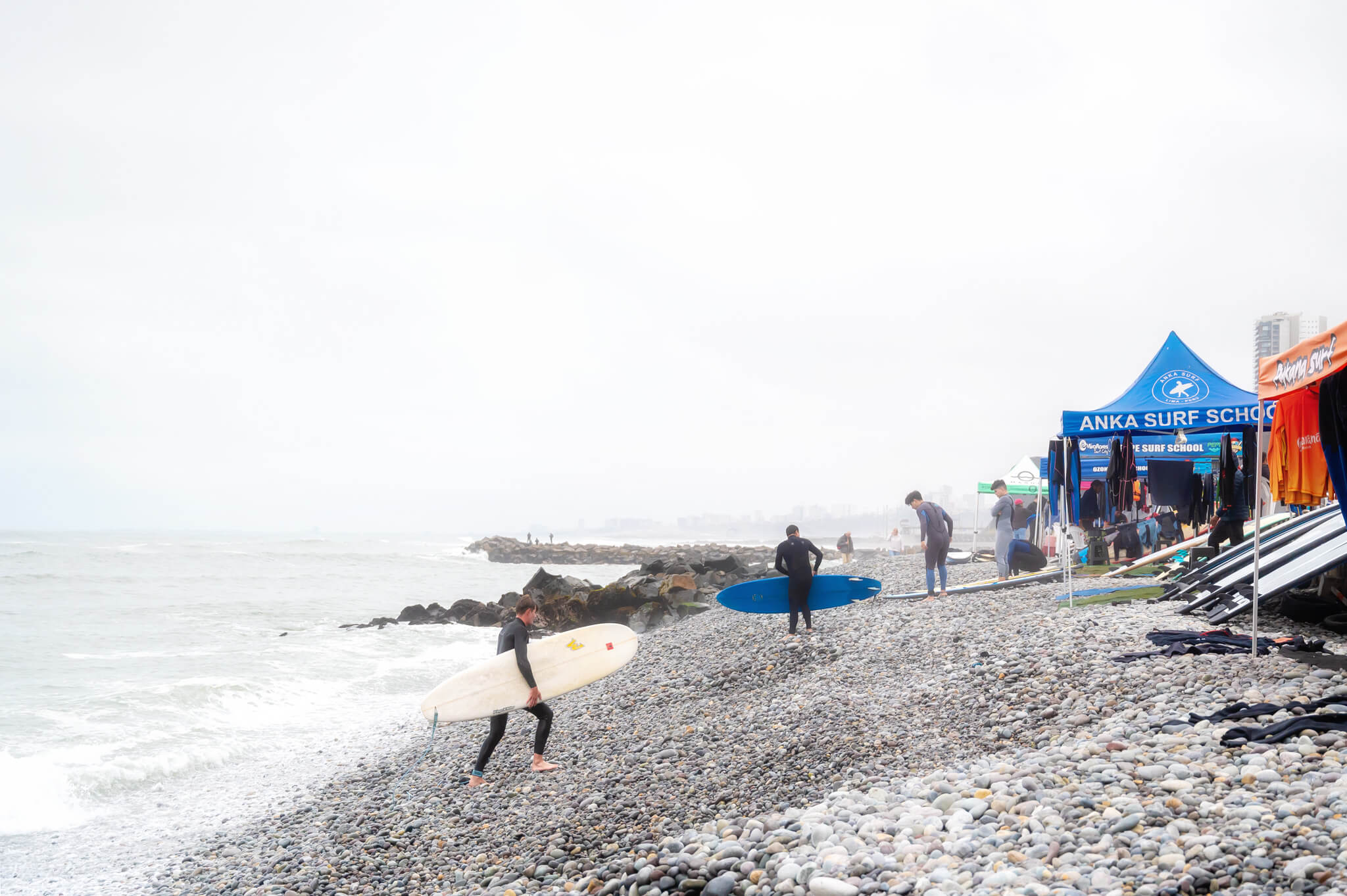 surfing in Lima