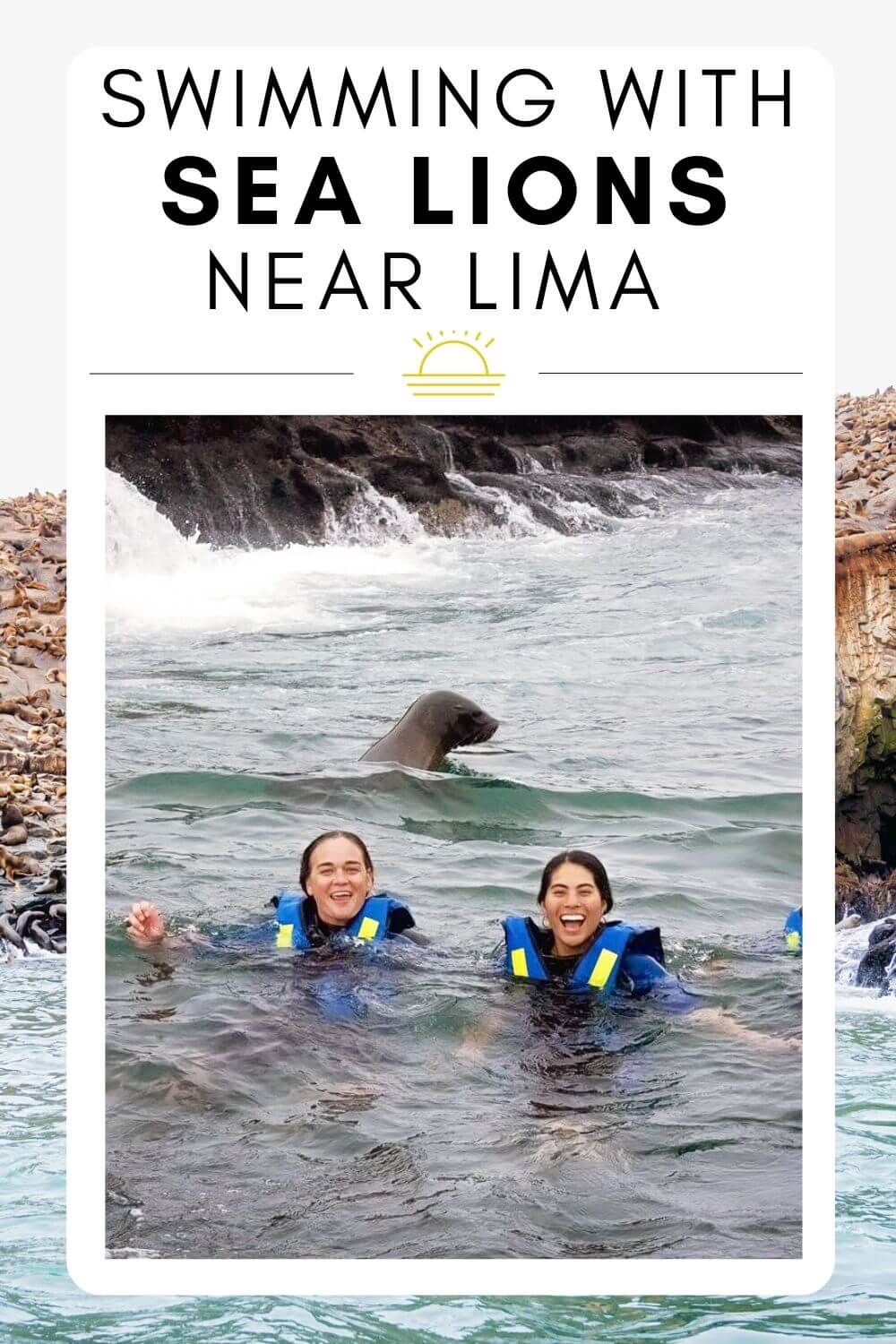 Swimming with sea lions in Peru